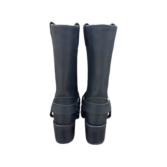 Harley-Davidson Galinda Black Leather Harness Motorcycle Boots D83254 - Picture 3 of 12